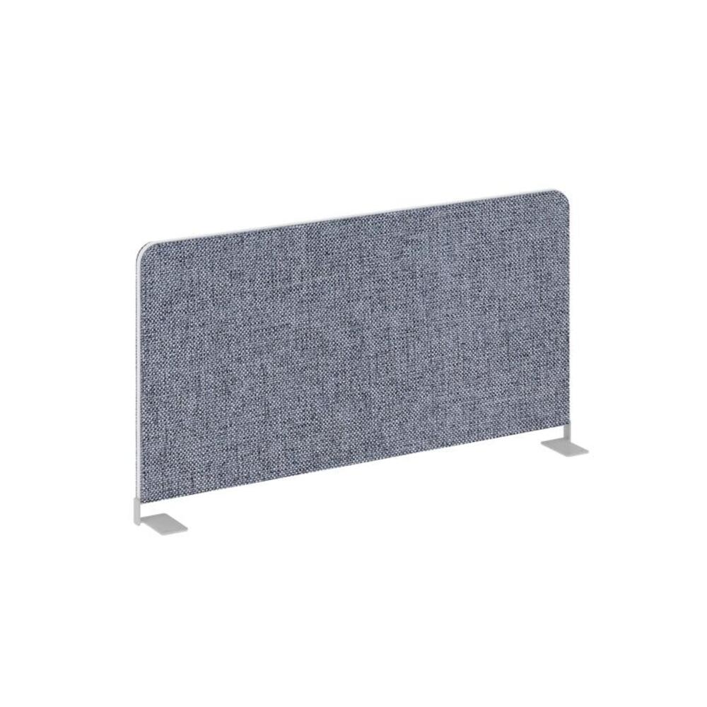 Настольный экран боковой (тканевый с алюминиевым кантом двойной)