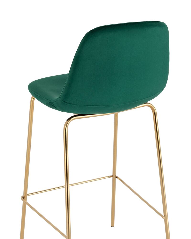 Стул барный Валенсия SN велюр зеленый золотые ножки 2 шт