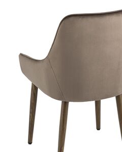 Стул Диана велюр коричневый 4 шт