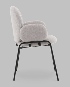 Стул с подлокотниками букле