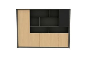 Шкаф для документов, с гардеробом (левый)