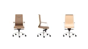 Кресло со средней спинкой на крестовине