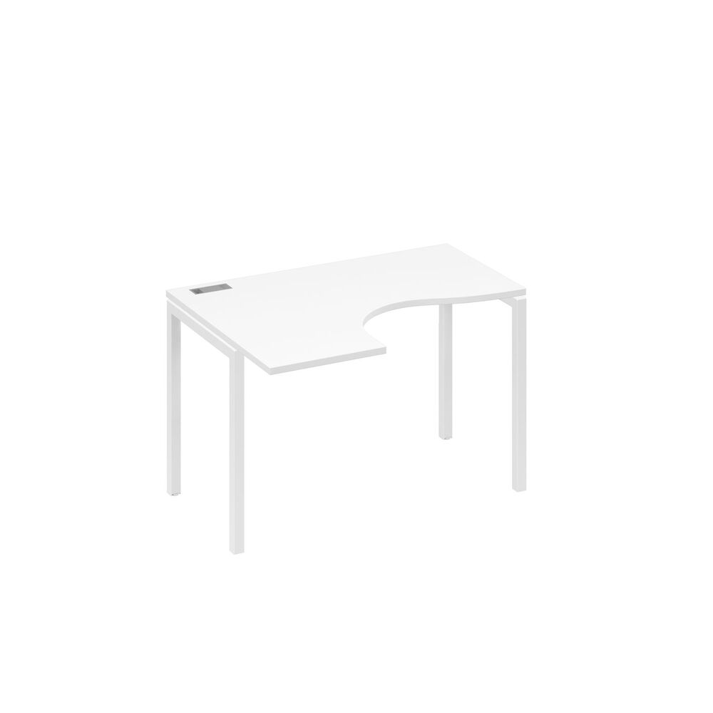 Стол эргономичный левый "Классика" на металлокаркасе DUE