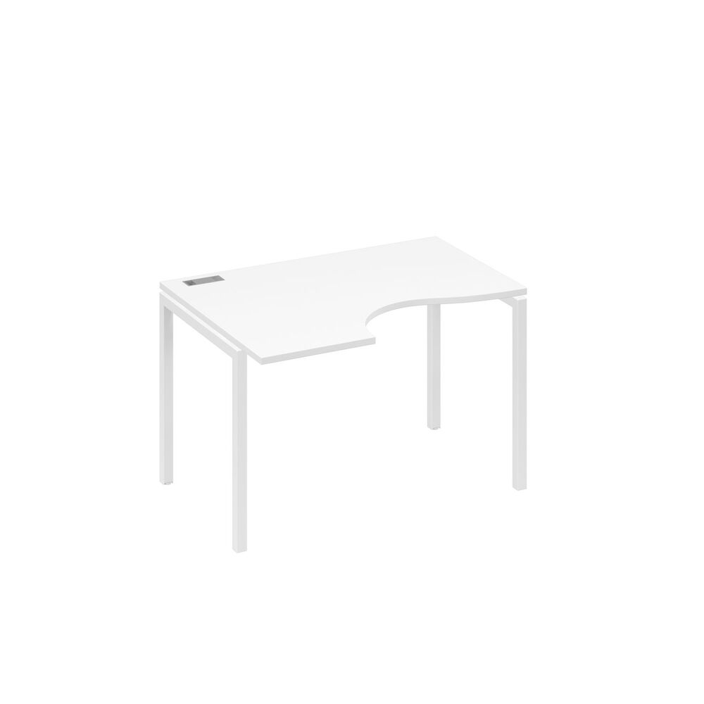 Стол эргономичный левый "Классика" на металлокаркасе DUE