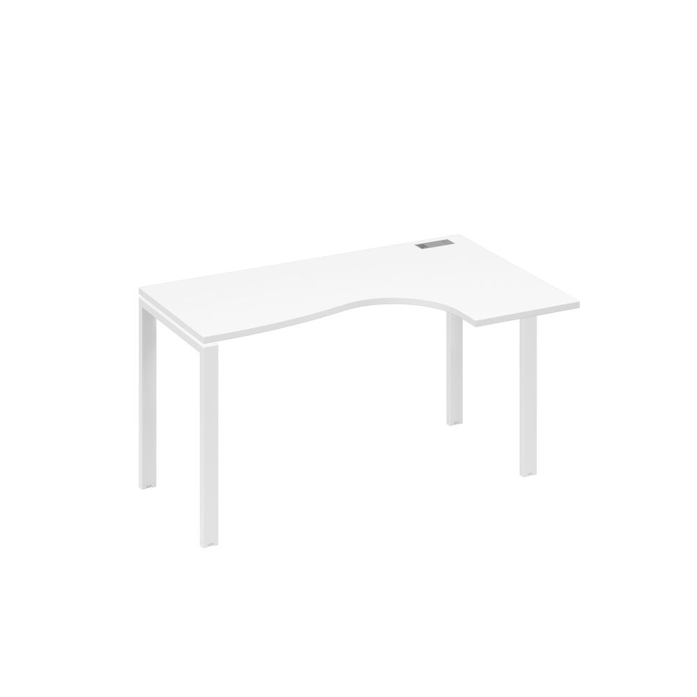 Стол эргономичный правый "Классика" на металлокаркасе UNO