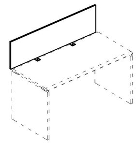Экран настольный фронтальный ДСП для стола 100