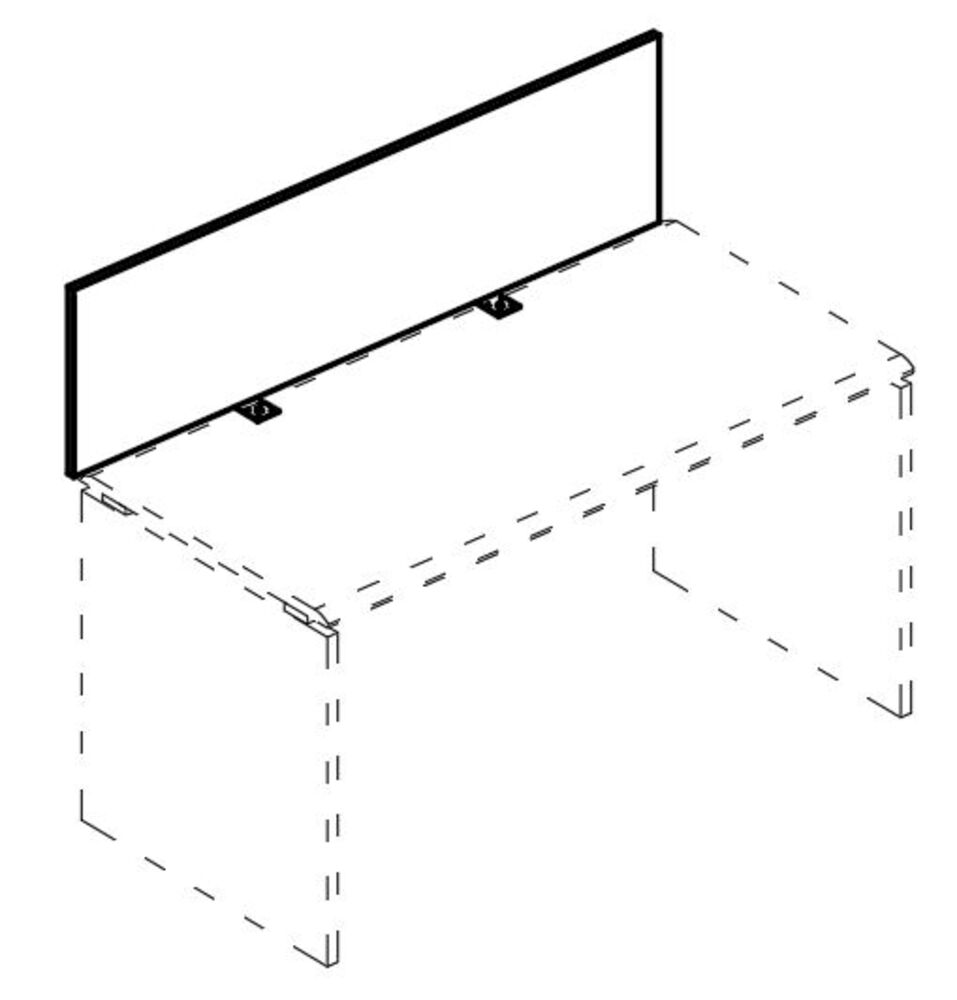 Экран настольный фронтальный ДСП для стола 80