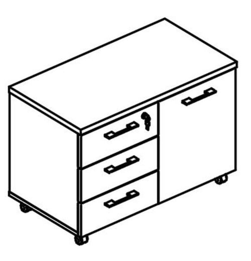 Тумба для оргтехники (топ ДСП)