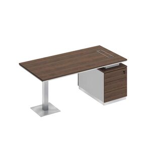 Стол руководителя на опорной тумбе