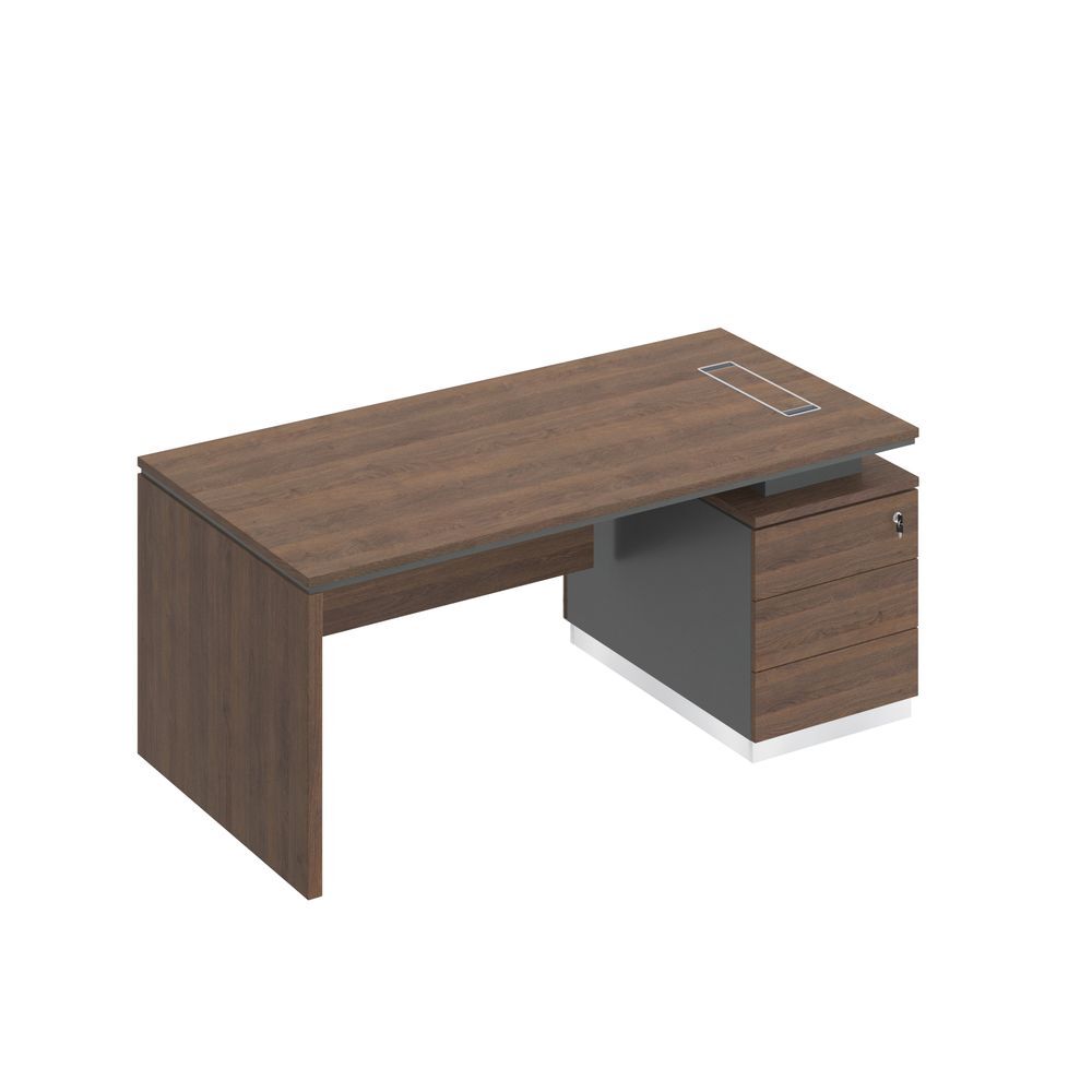 Стол руководителя (опора ДСП) на опорной тумбе