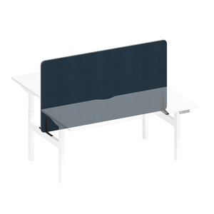 Экран настольный фронтальный тканевый с кабель-каналом