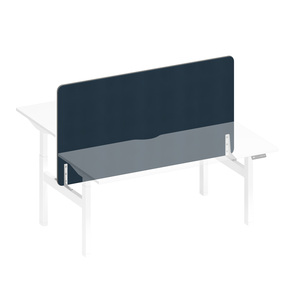 Экран настольный фронтальный тканевый с мягким наполнителем с кабель-каналом