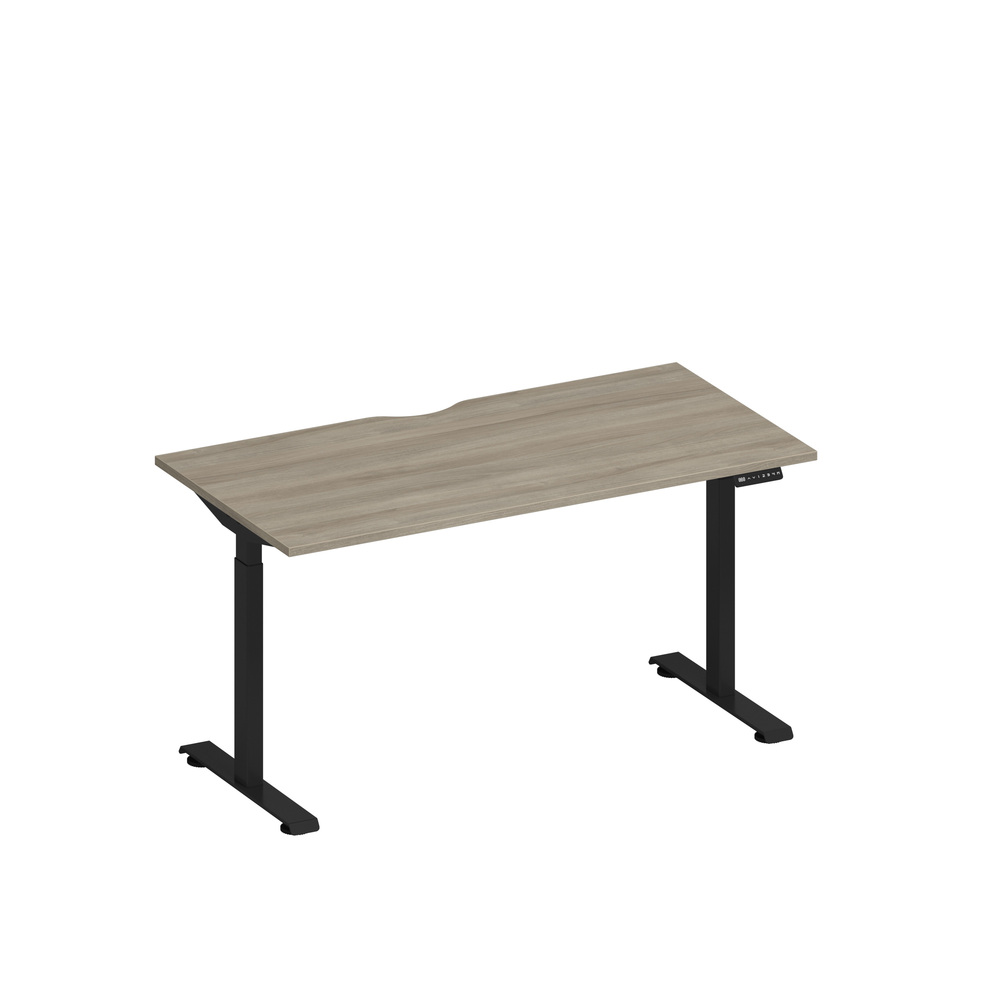 Стол письменный на электроприводе с вырезом