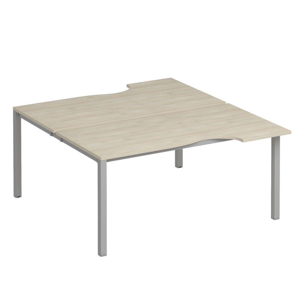 Рабочая станция со столами на опорах КФ (2х160)