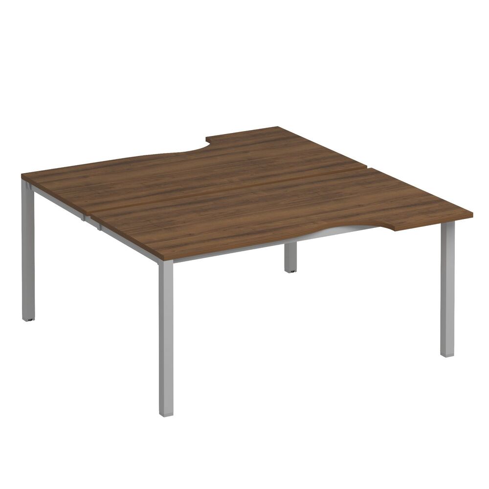 Рабочая станция со столами на опорах КФ (2х160)