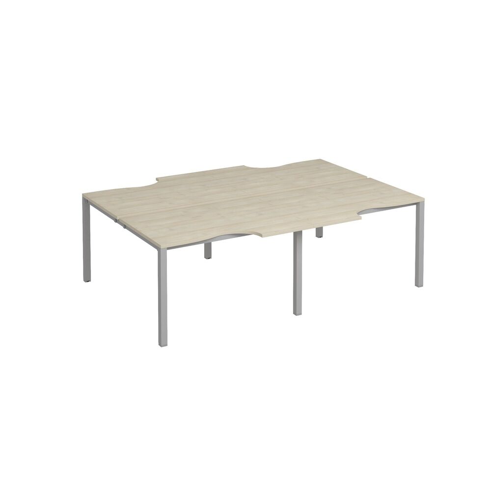 Рабочая станция эргономичные столы на каркасе КФ (4х120)