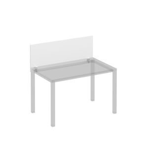 Экран для стола 120 на белом металлокаркасе КФ фронтальный