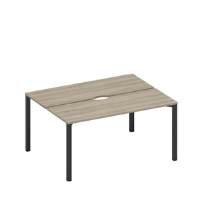 Рабочая станция на металлокаркасе, столешницы с вырезом (2*160)