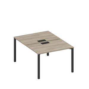 Рабочая станция на металлокаркасе, столешницы с заглушкой (2*120)