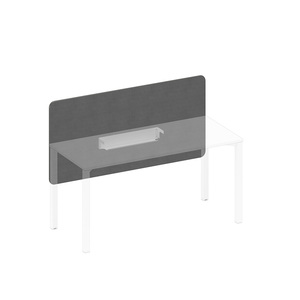 Экран настольный фронтальный тканевый с кабель-каналом