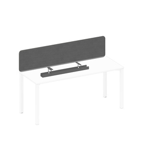 Экран настольный фронтальный тканевый с кабель-каналом