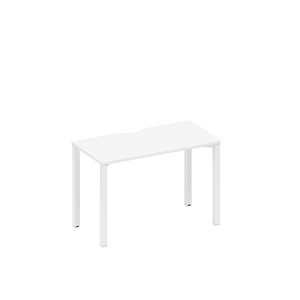 Стол письменный на металлокаркасе, столешница с вырезом