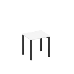 Стол письменный на металлокаркасе, столешница с вырезом