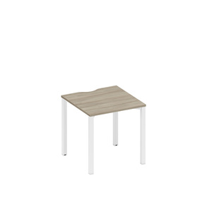 Стол письменный на металлокаркасе, столешница с вырезом