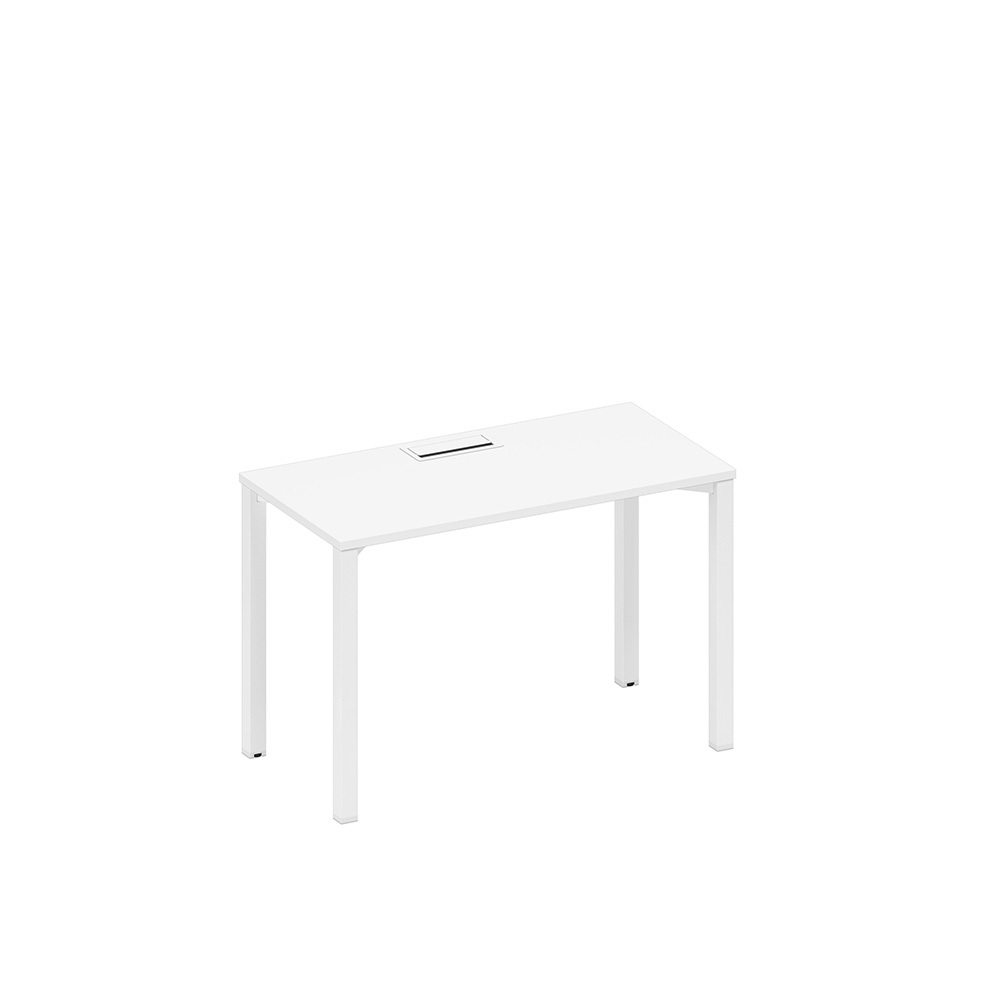 Стол письменный на металлокаркасе, столешница с заглушкой