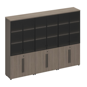 Шкаф для документов со стеклянными дверями (стенка из 3 шкафов)